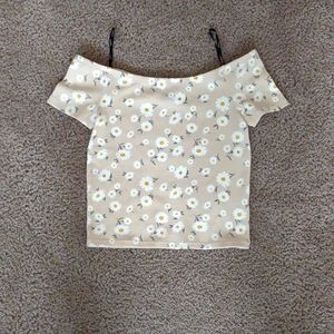 Floral off the shoulder top